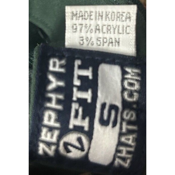 Vtg Zephyr “Z-Fit” Notre Dame Fighting Irish Stretch Hat — Green/Gold M/L NCAA - Picture 8 of 9